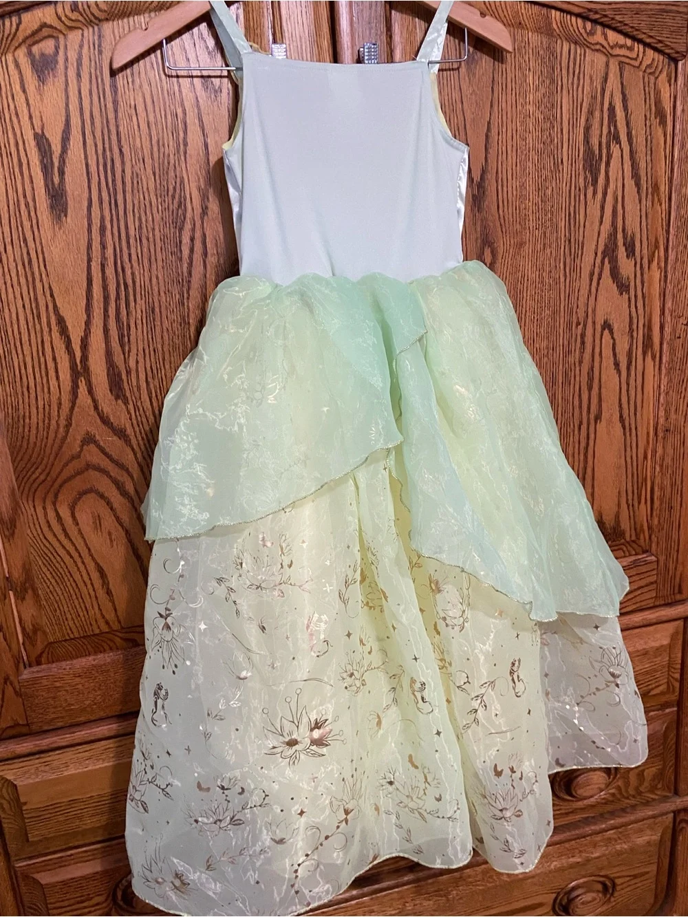 Disney Store Parks Tiana Costume Dress Size 9/10 Halloween Dress Up